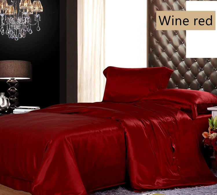 19Momme Seamless Luxury Silk Bedding Set4 - Awulook