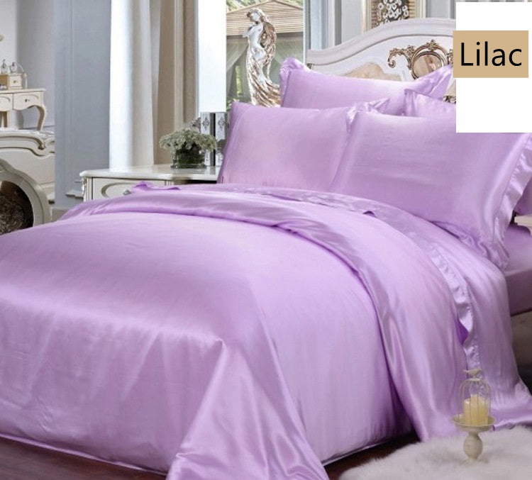 19Momme Seamless Luxury Silk Bedding Set4 - Awulook