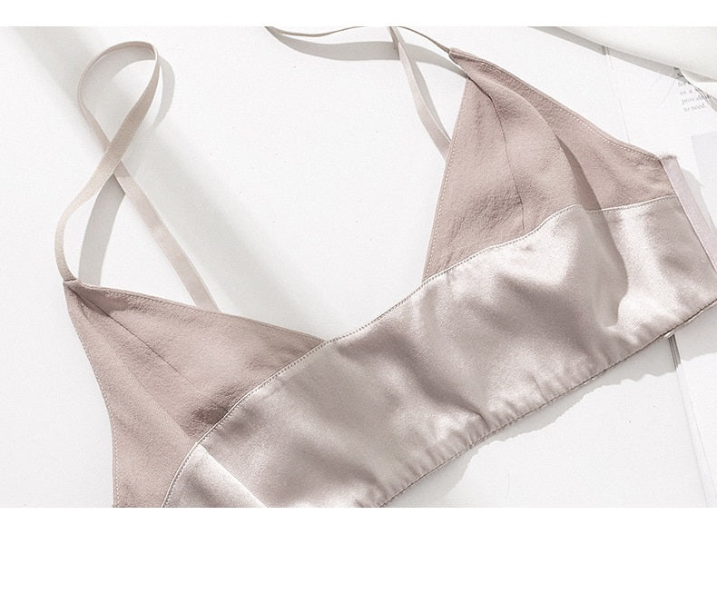 Soutien-gorge en mousseline de soie d'été, sans coussinet