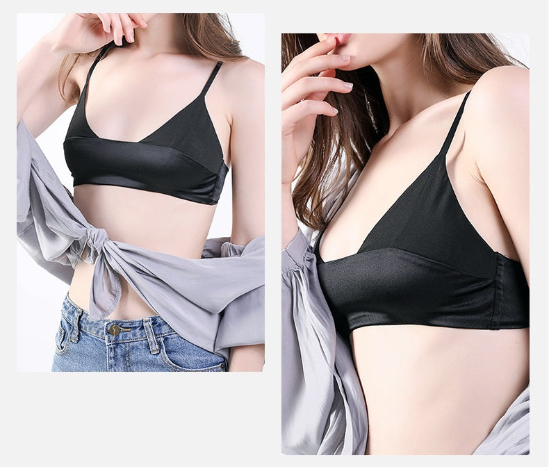 Soutien-gorge en mousseline de soie d'été, sans coussinet