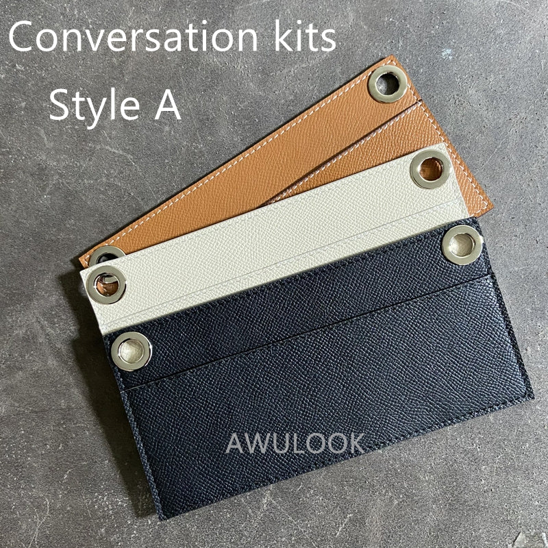 Epsom Leather Strap+Conversion Kit for Kelly wallet - Awulook