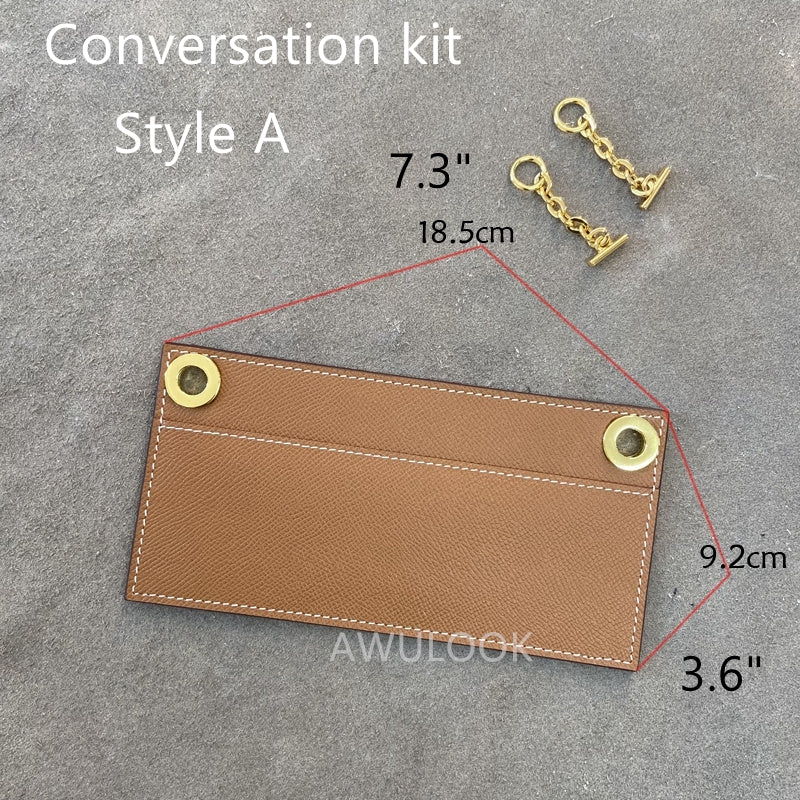 Epsom Leather Strap+Conversion Kit for Kelly wallet - Awulook