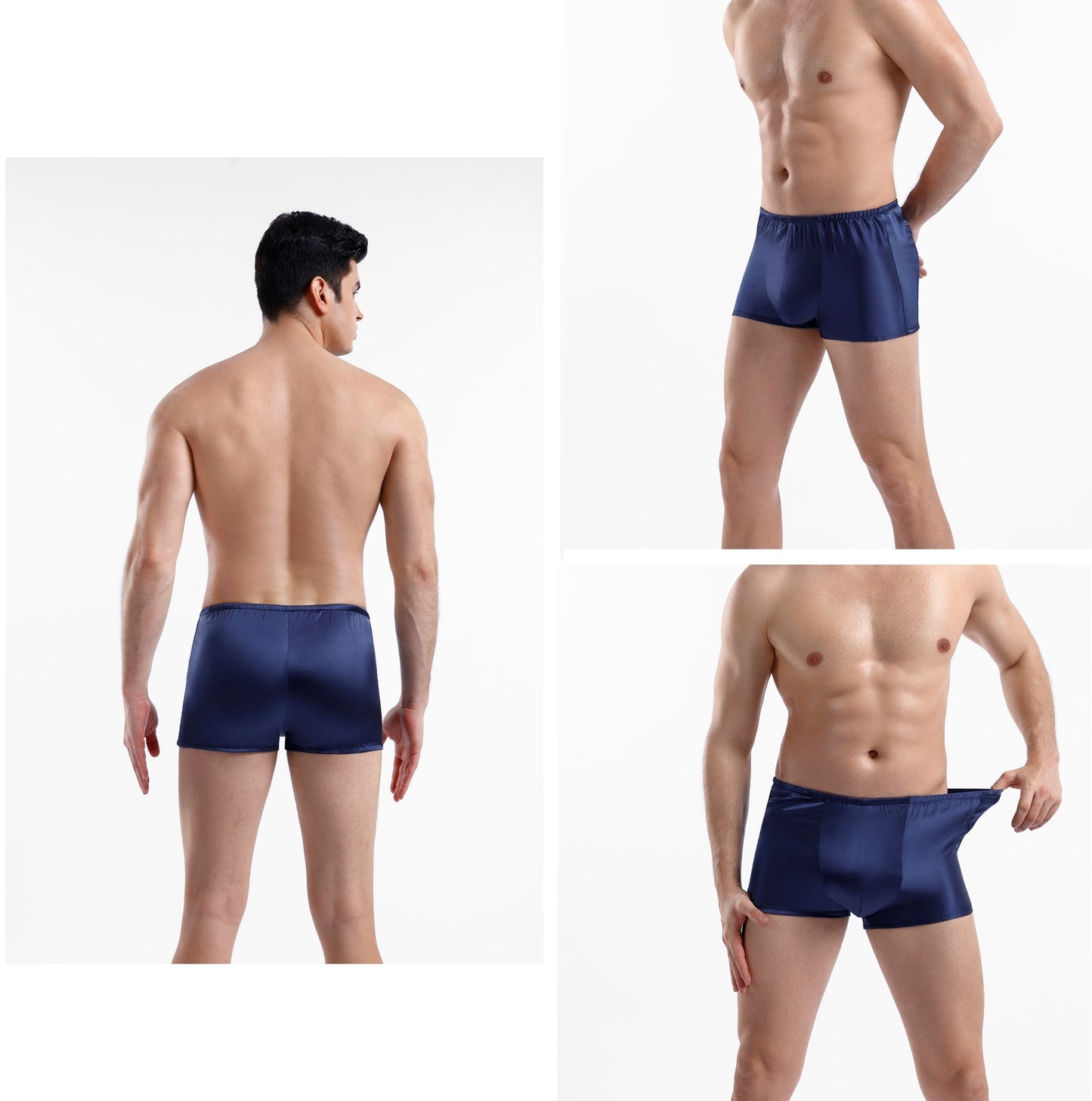 Boxer en soie pour hommes