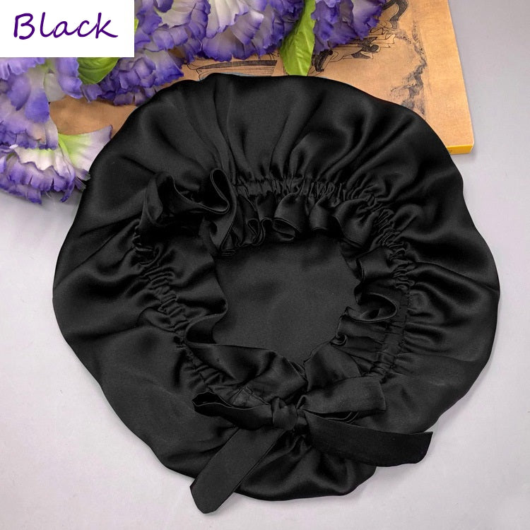 Adjustable Double Layers Silk Night Hat - Awulook