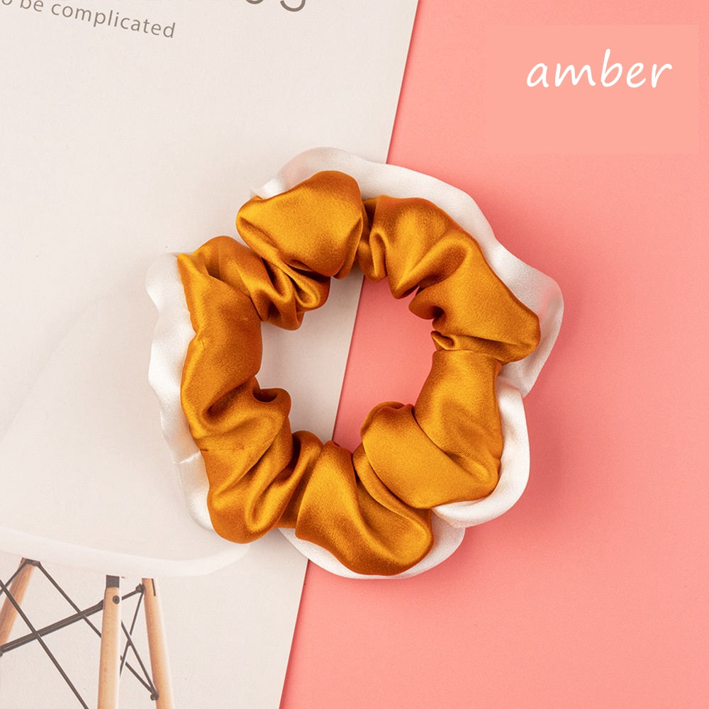 100% Silk Hem Scrunchie