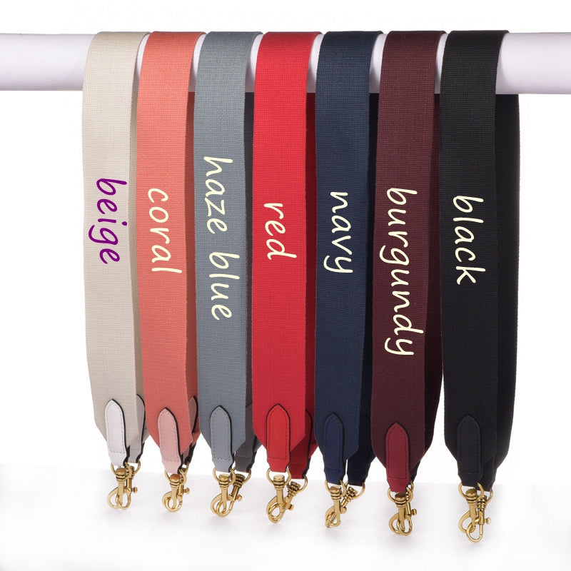 50mm Canvas bag strap for herbag- Solid colors