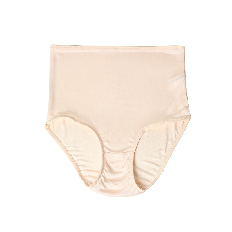 Pantie en soie pour femmes, taille haute, 10 couleurs