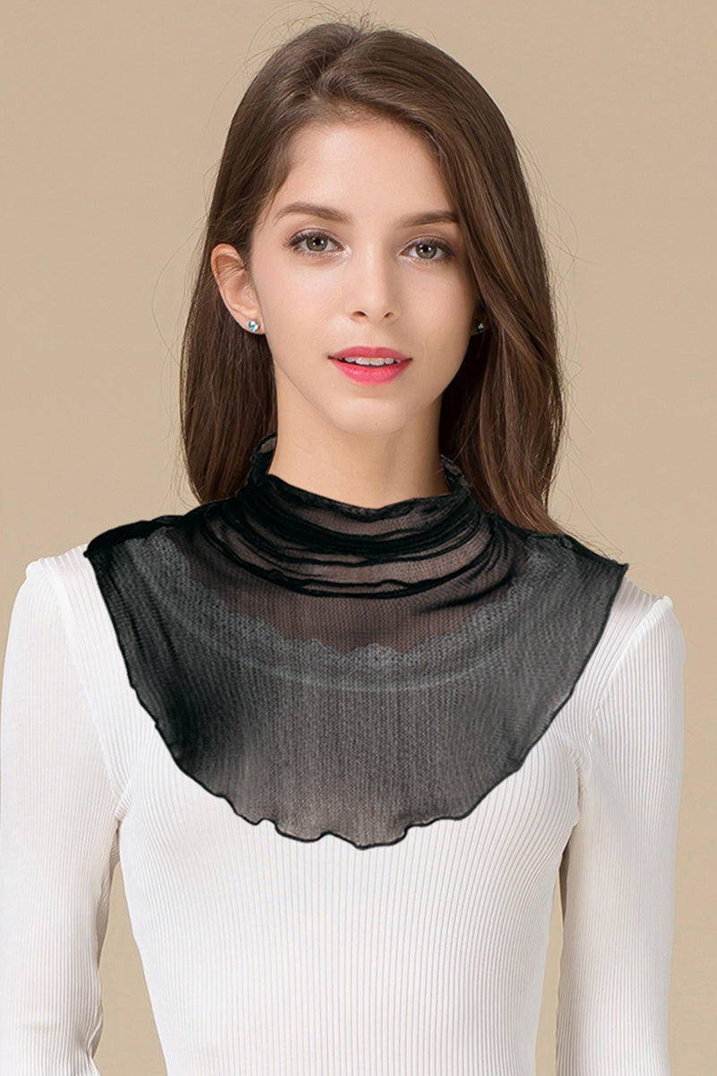 Silk Detachable Collar, Sweater Base Shirt, Low collar