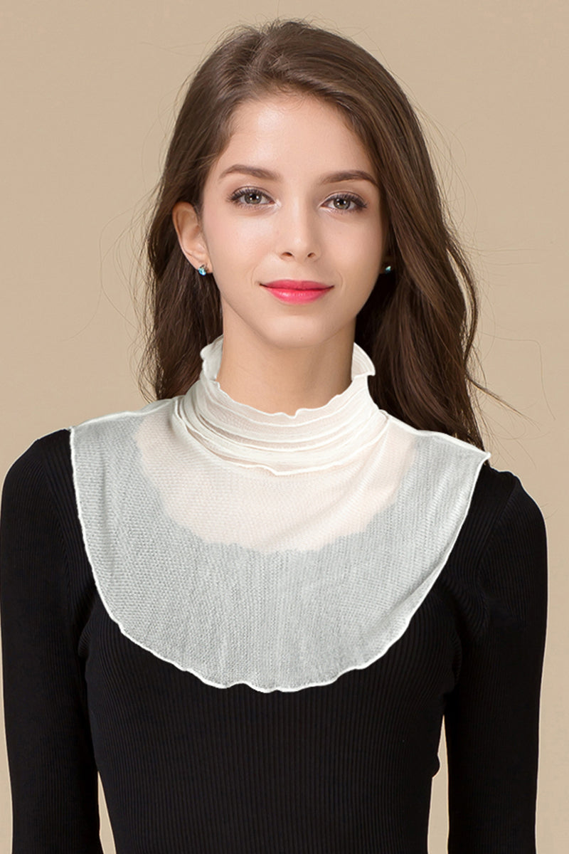 Silk Detachable Collar, Sweater Base Shirt, Low collar