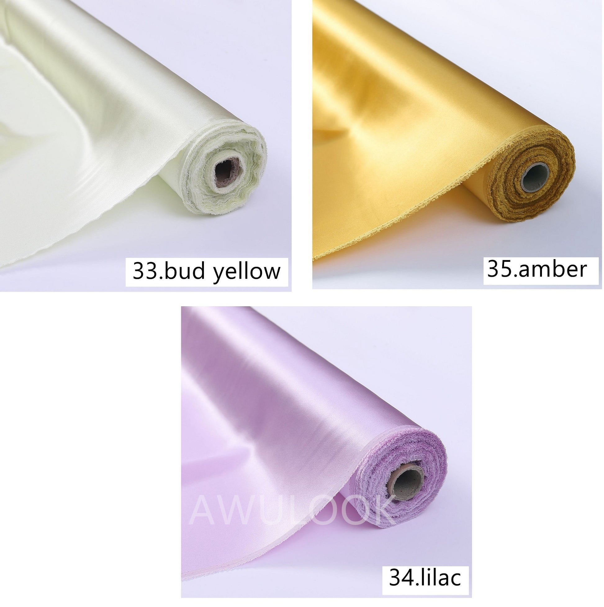 19Momme 100% Silk Charmeuse, Width 140cm/55" - Awulook