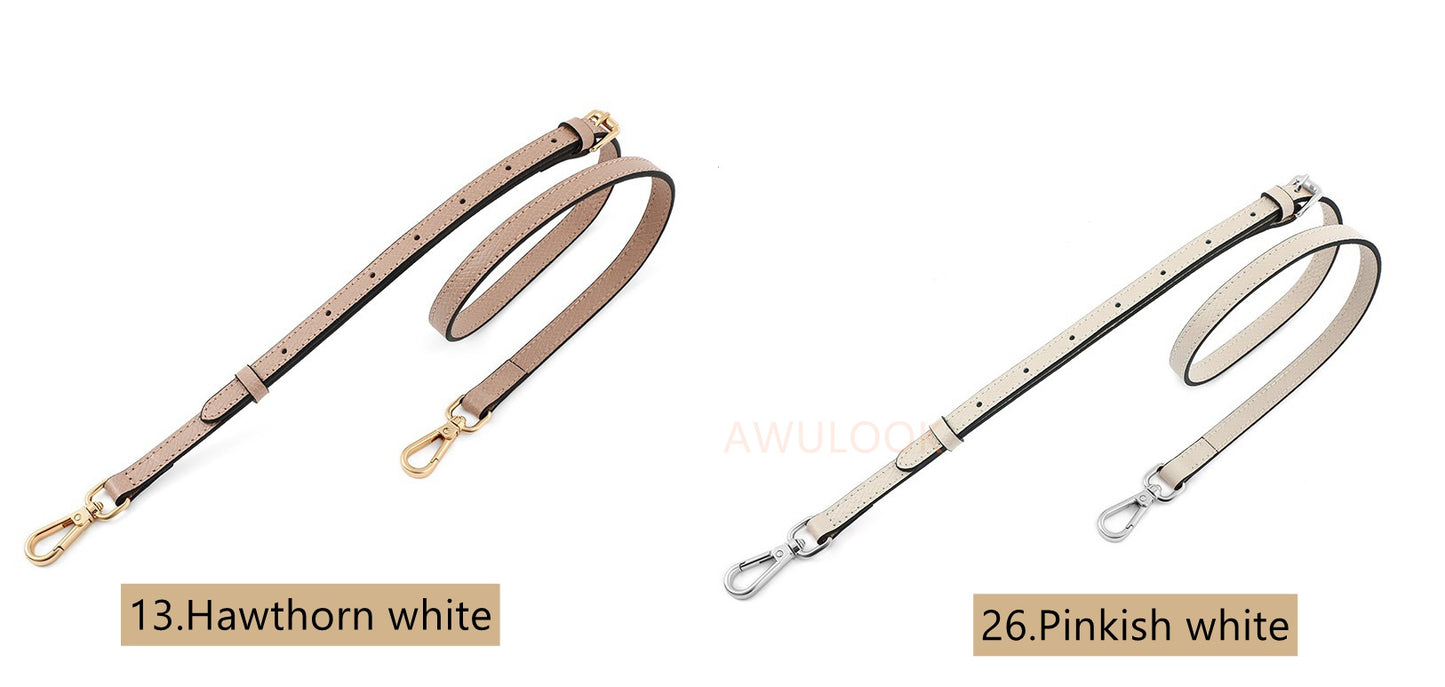 12mm/0.5" Adjustable Leather Bag strap for Le Pliage Pouch/other bags