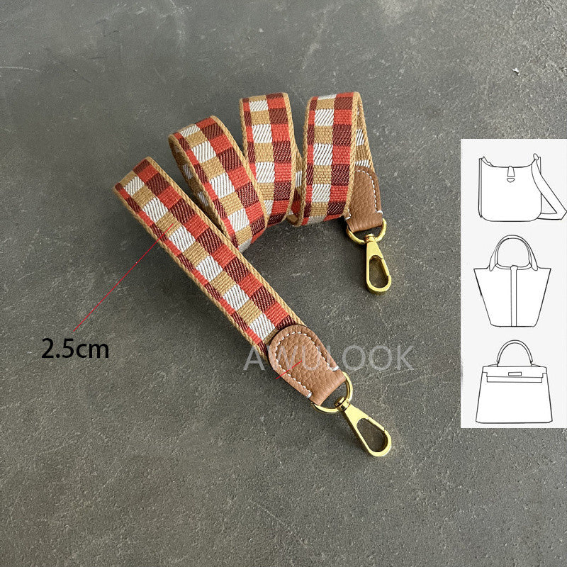 Customized 1"/25mm Maxi Quadrille bag strap - Awulook
