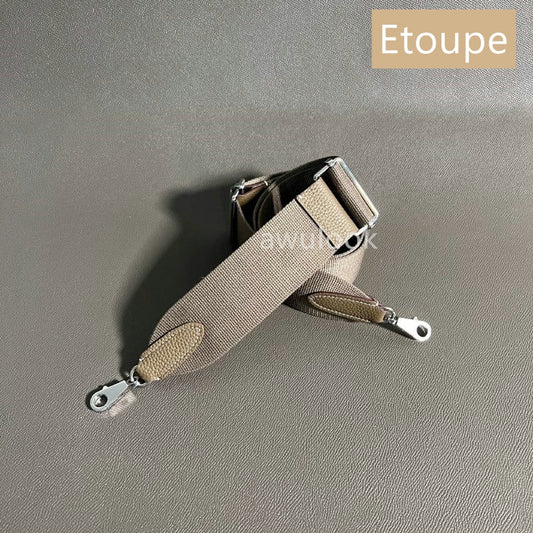 Customized 5cm/2" Widen Canvas Strap for Evelyne/Kelly- Etoupe