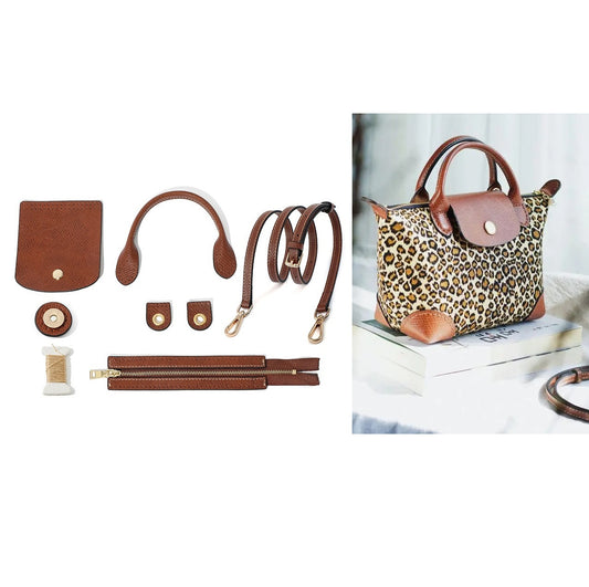 Full grain Leather DIY Kit for Le Pliage Pouch