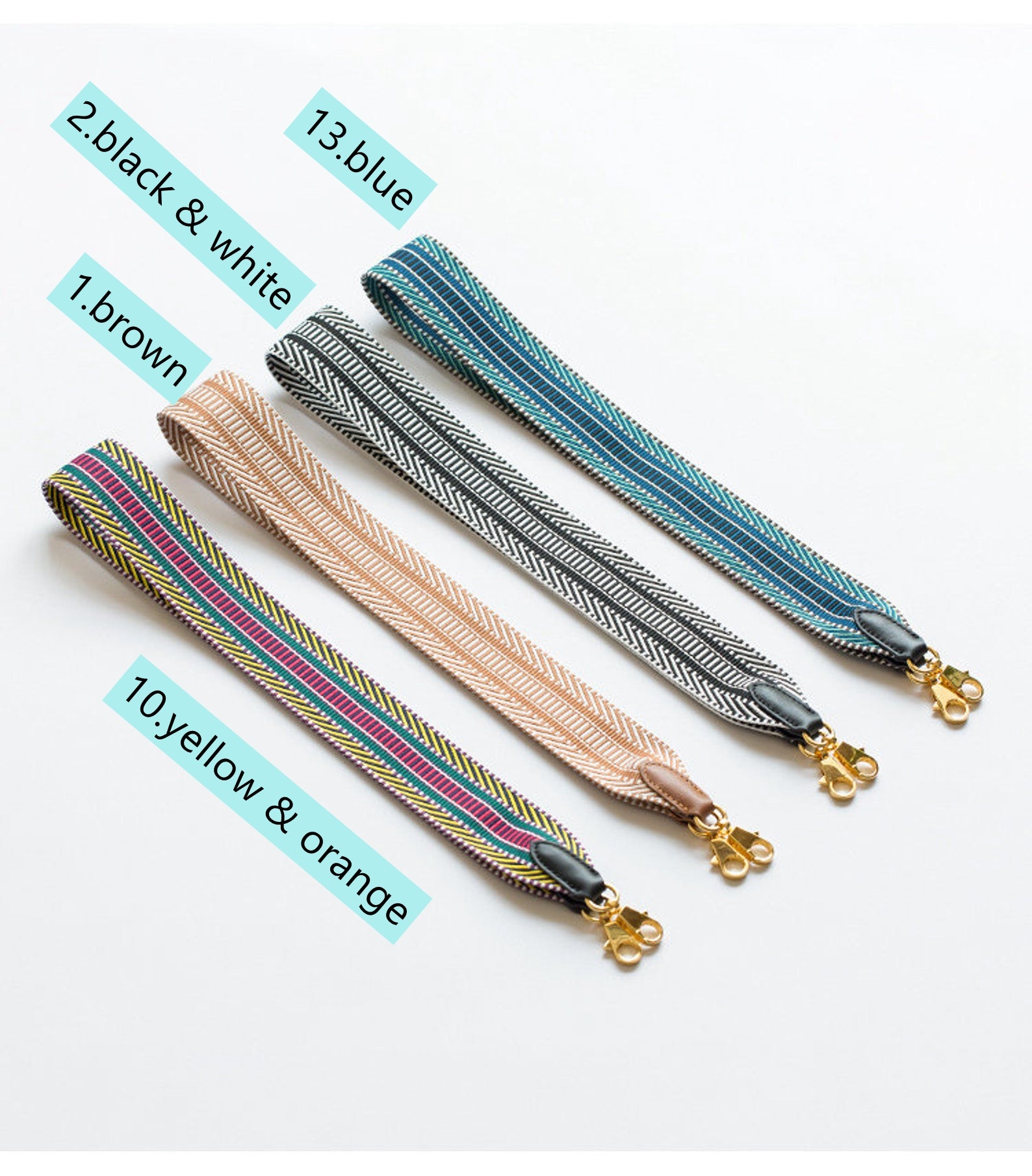 Customized 5cm/2" Sangle bag straps, 50 Colors+ - Awulook