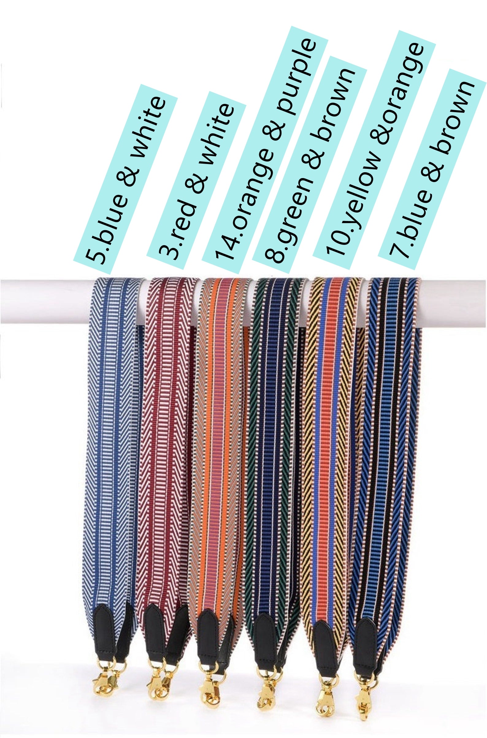 Customized 5cm/2" Sangle bag straps, 50 Colors+ - Awulook