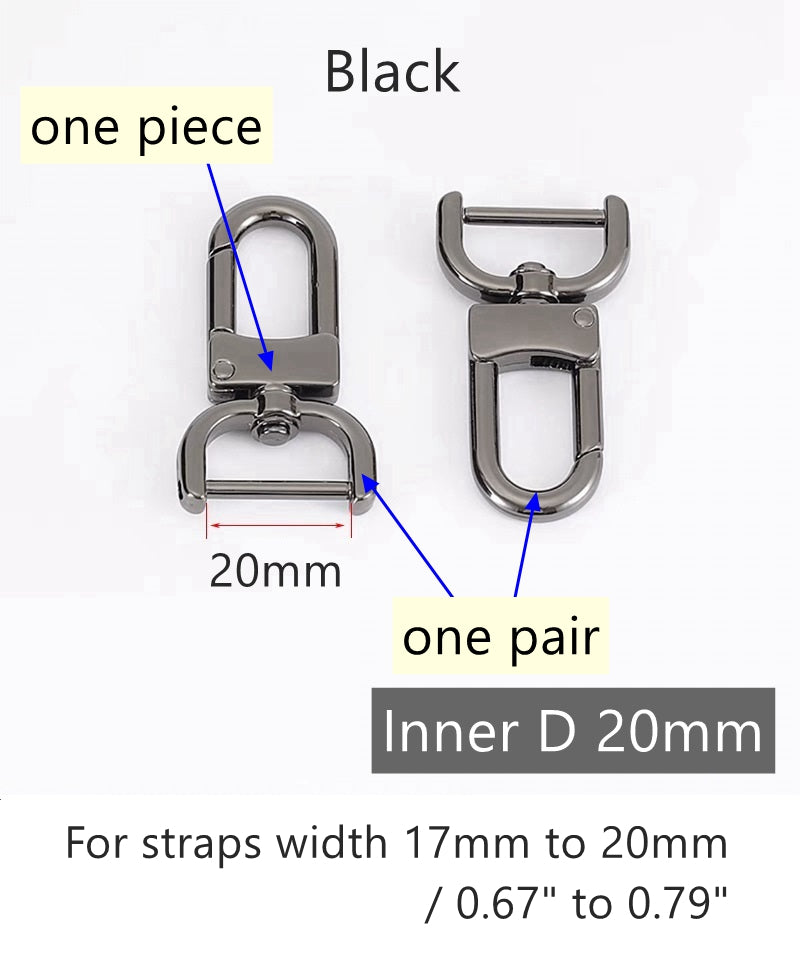 Detachable Swiveling Clasp/Spring Hooks