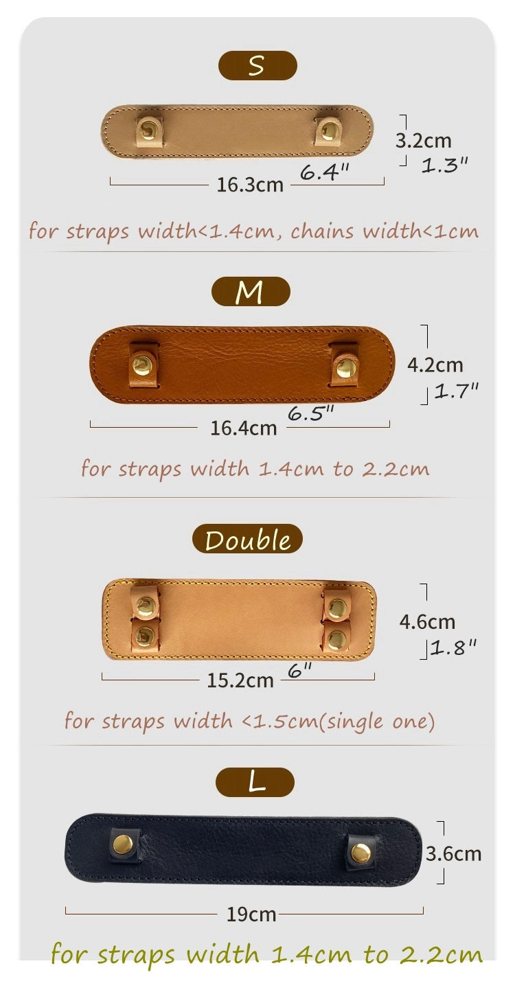 Customized Leather Shoulder Strap Pad for Neverfull