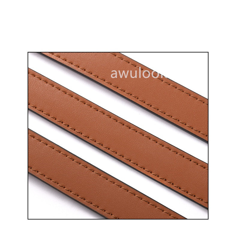 Adjustable Leather Crossbody Strap, 12/15/18/25mm wide