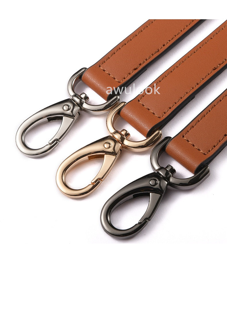 Adjustable Leather Crossbody Strap, 12/15/18/25mm wide