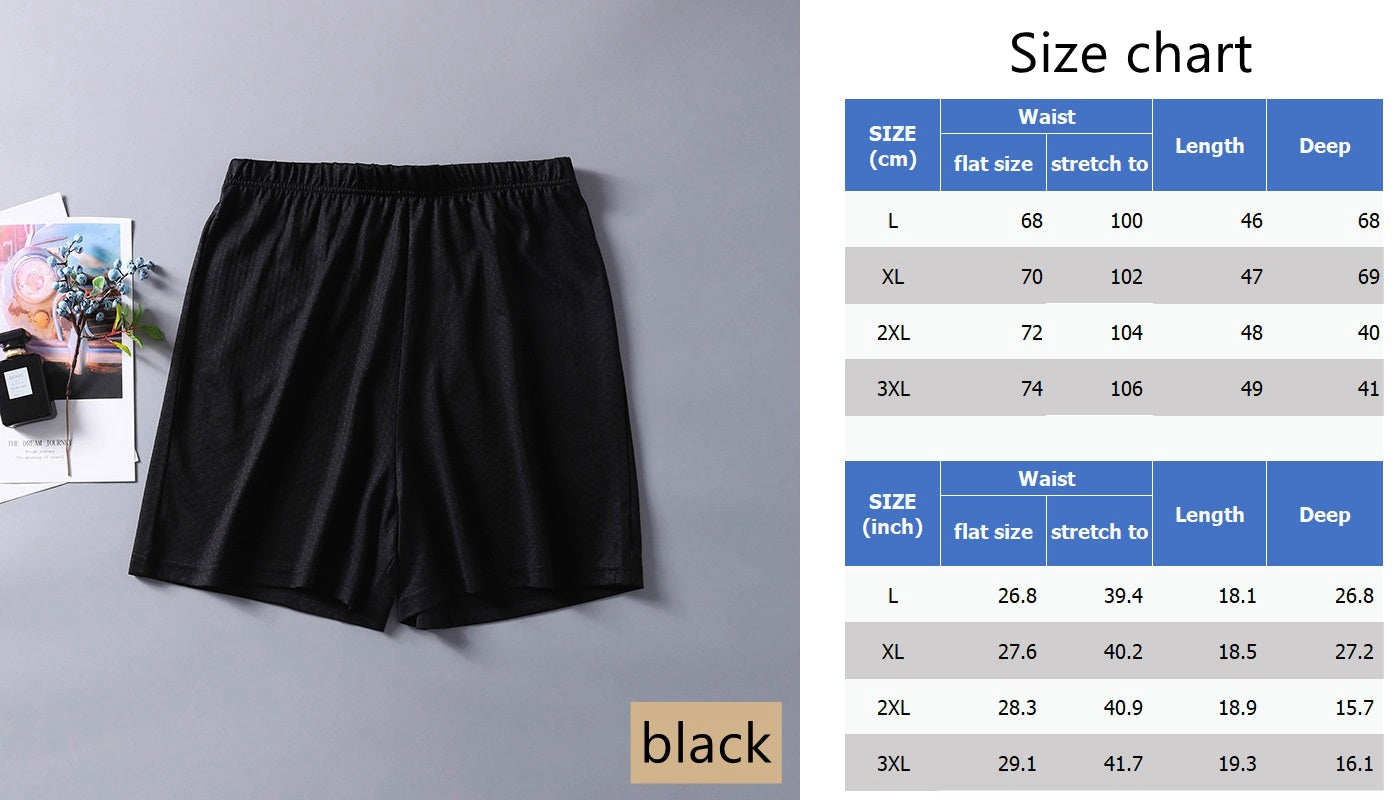 Men Silk Pajamas Shorts