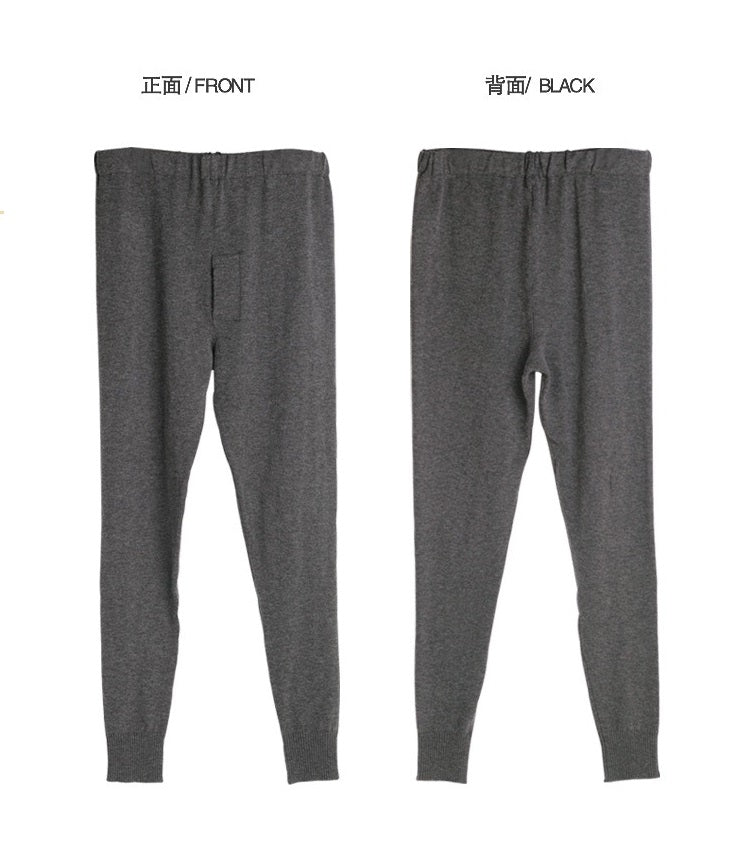 Men Silk Cashmere Leggings/Tight/Thermal Underwear