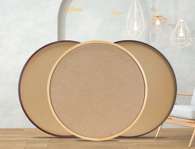 Round Wood Photo Frame/Wall Mounted/Room Decor