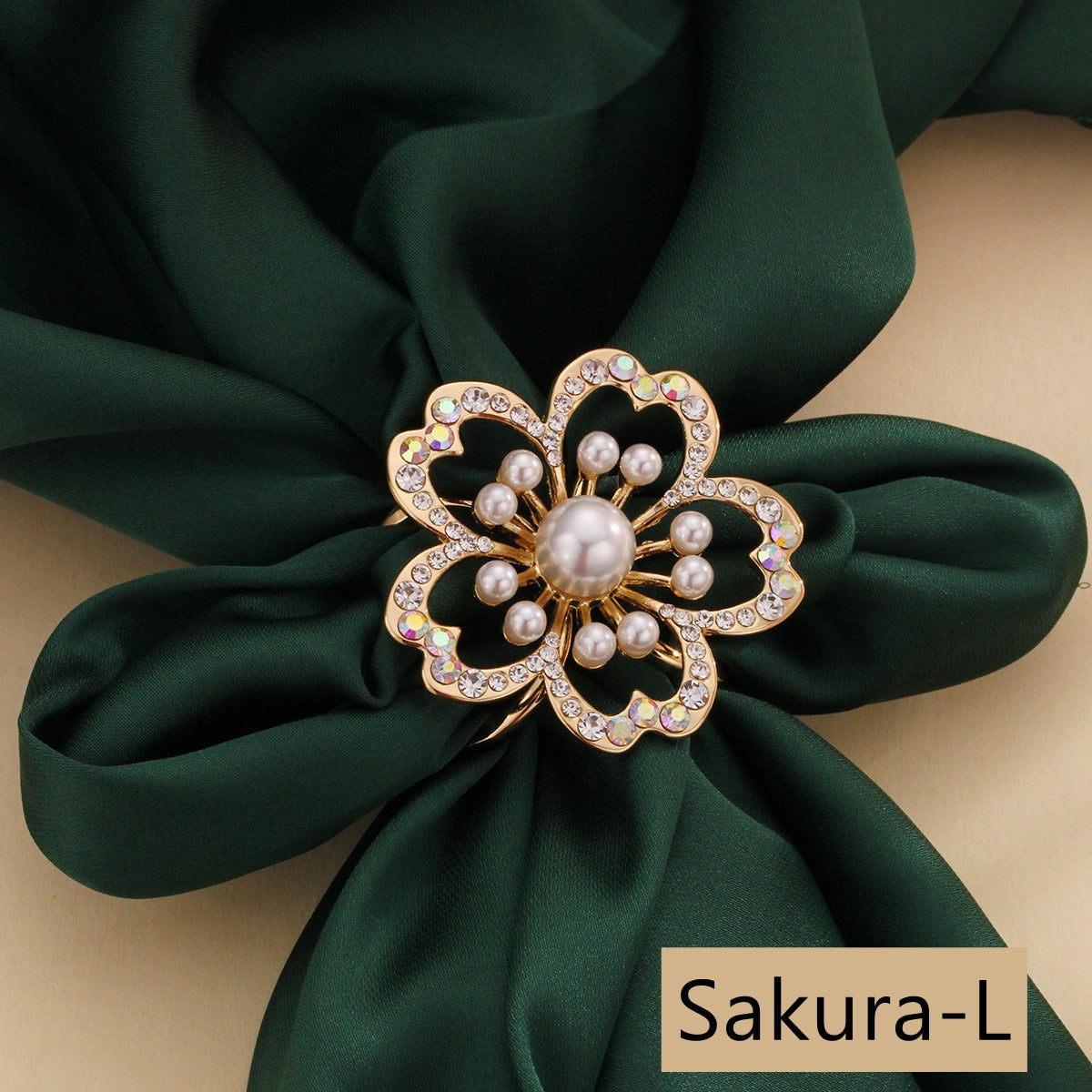 Sakura Shell Scarf Ring/Buckle, Multi Styles