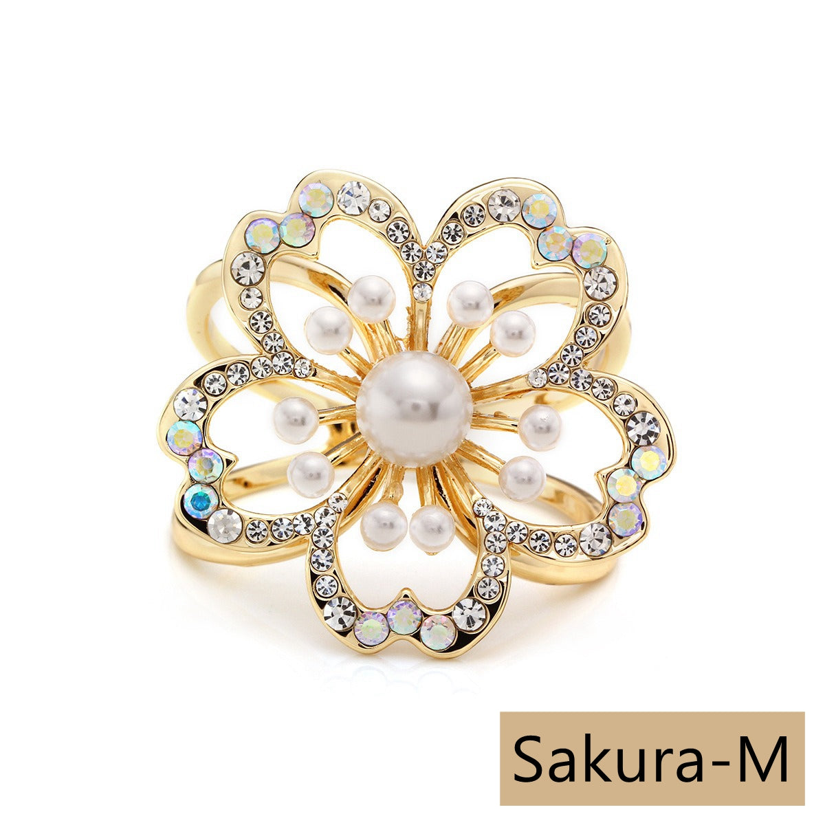 Sakura Shell Scarf Ring/Buckle, Multi Styles