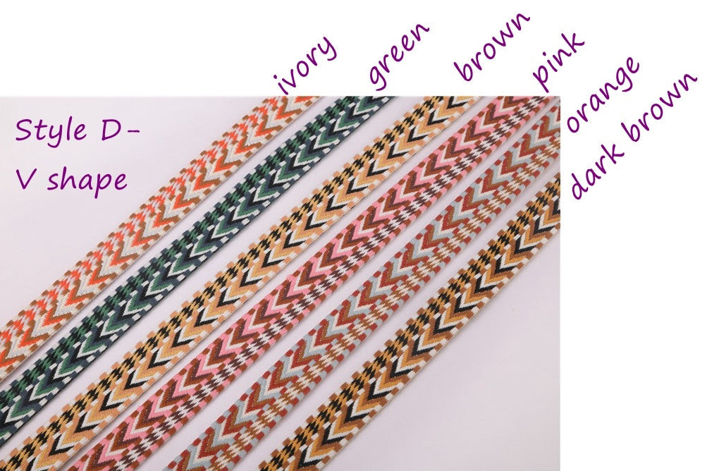 Adjustable 1"/25mm Sangle bag strap, 31 patterns