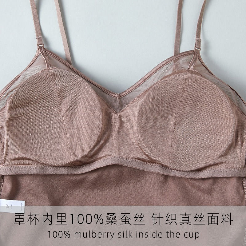 2024 NEW IN, Women Silk Lace Camisole bra