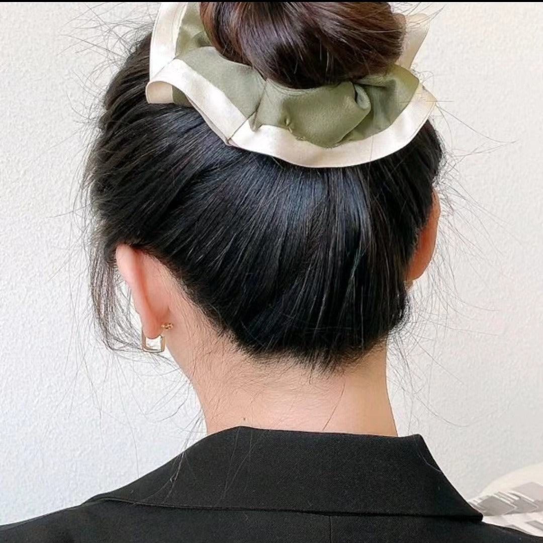 100% Silk Hem Scrunchie