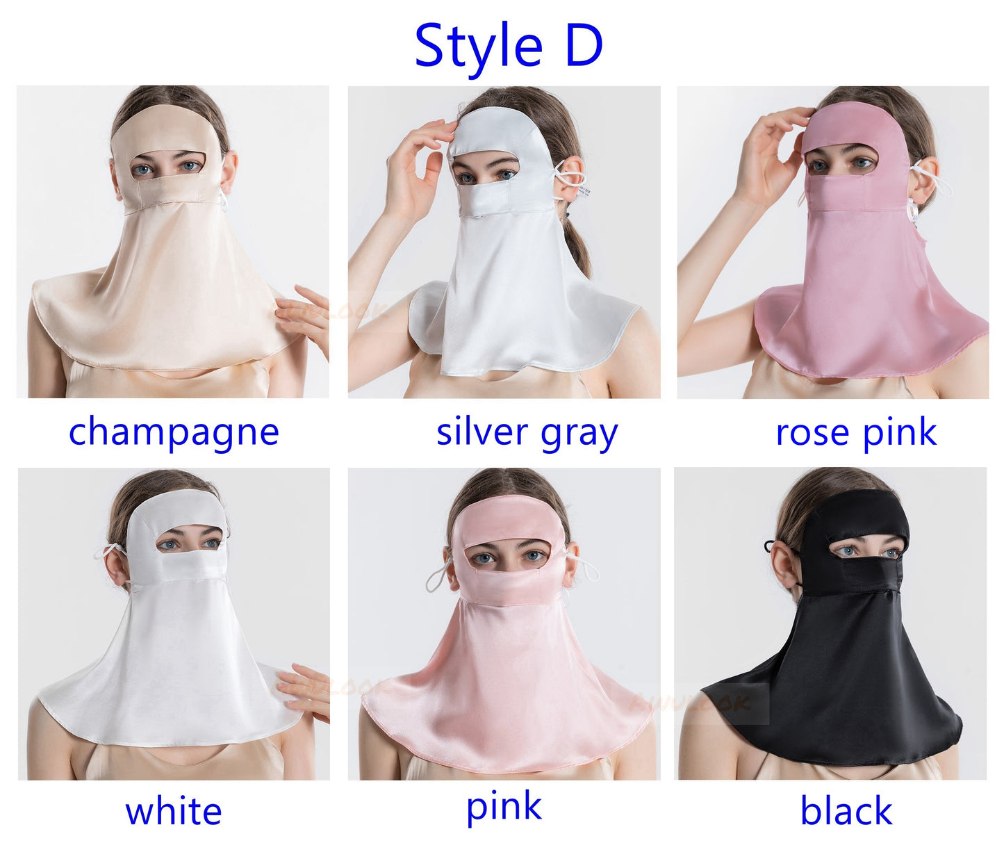 UV Protection Silk Face Mask & Neck Gaiter - Awulook