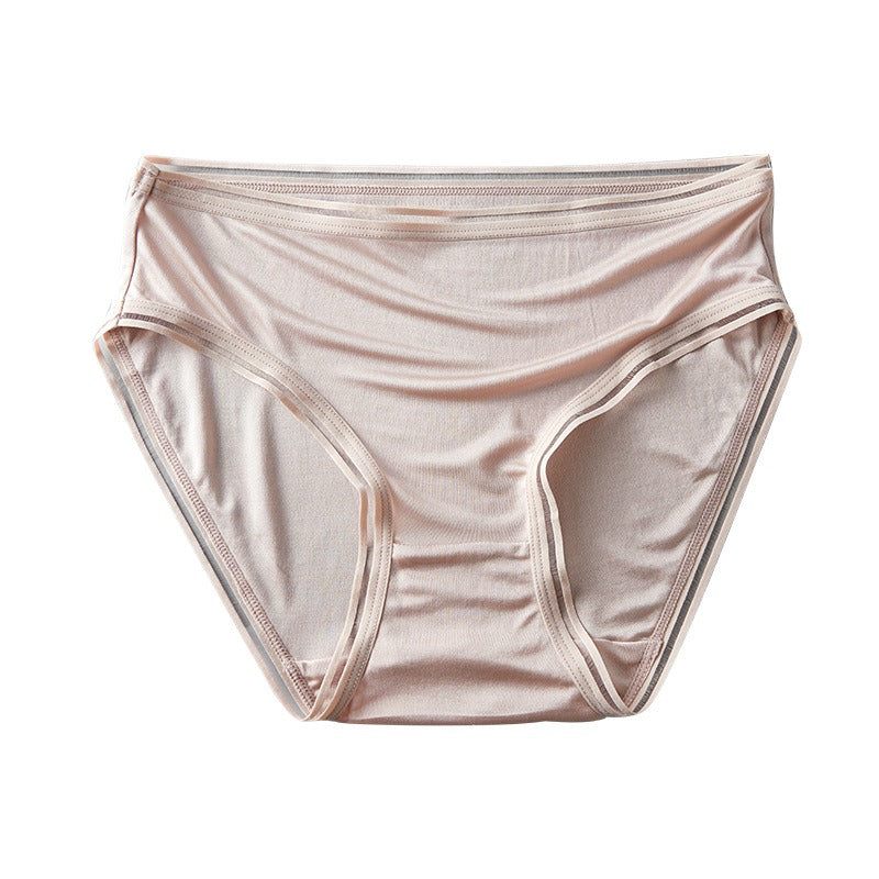 Culotte en soie tricotée pour femme, taille moyenne