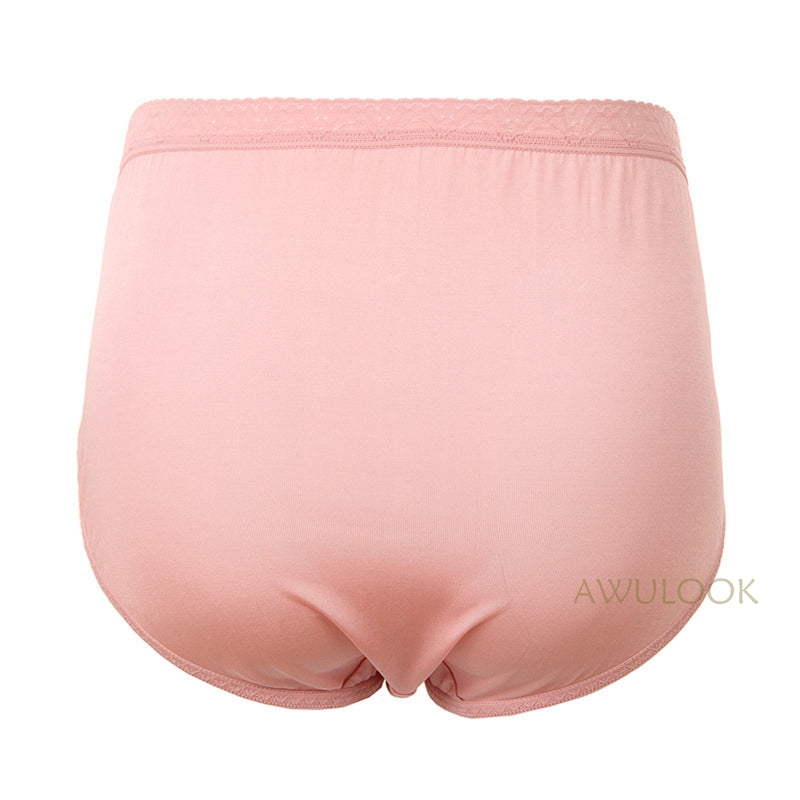 Pantie en soie pour femmes, coupe ample, taille haute