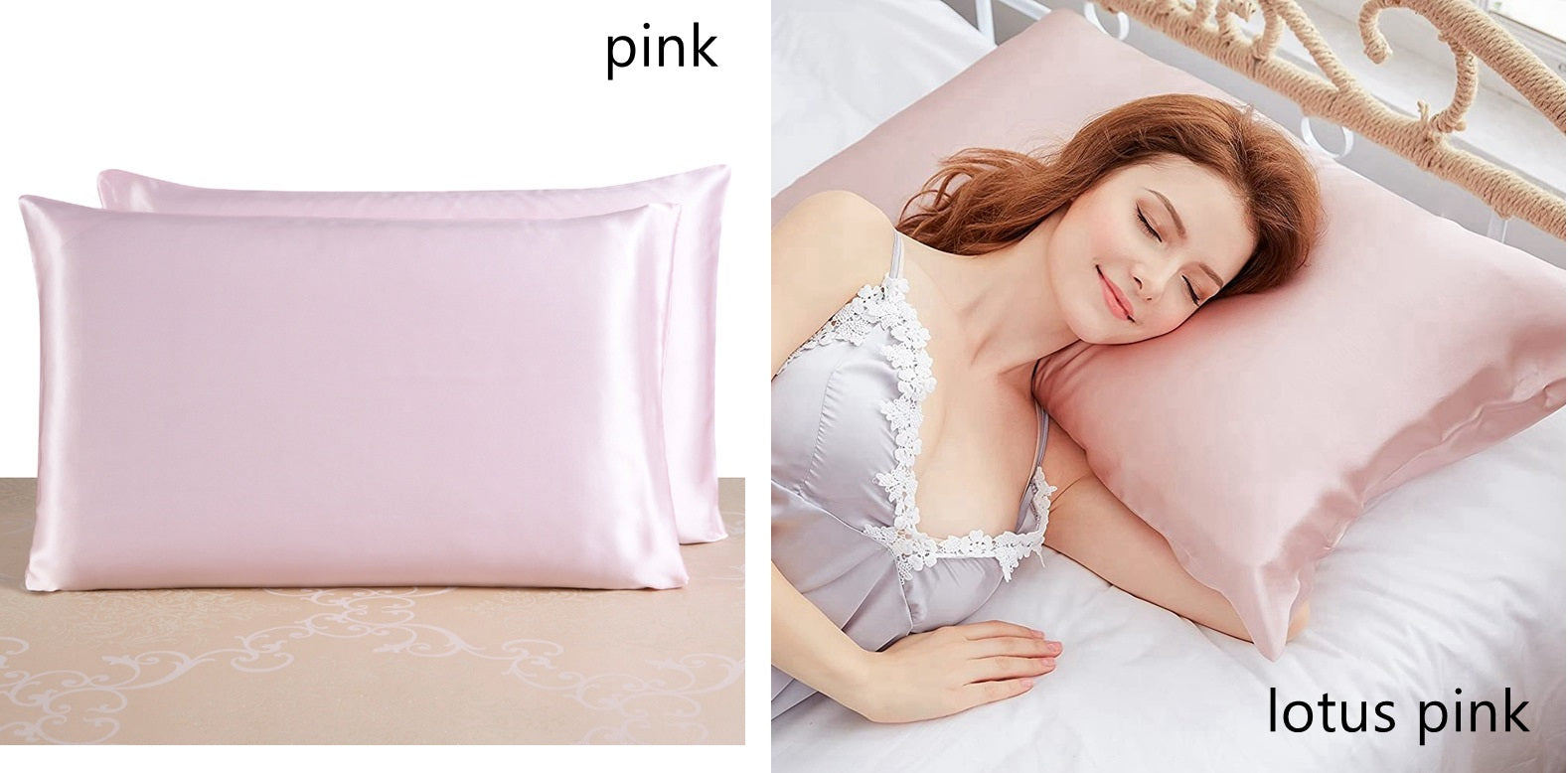 SET 2 of 22 Momme Silk Pillowcase, Zipper Closure - Awulook