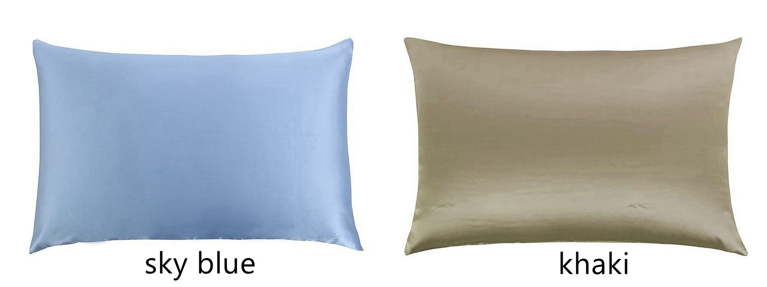 SET 2 of 22 Momme Silk Pillowcase, Zipper Closure - Awulook