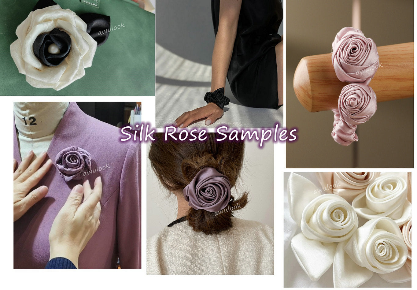 100% Silk Ribbon, DIY Rose/Scrunchies