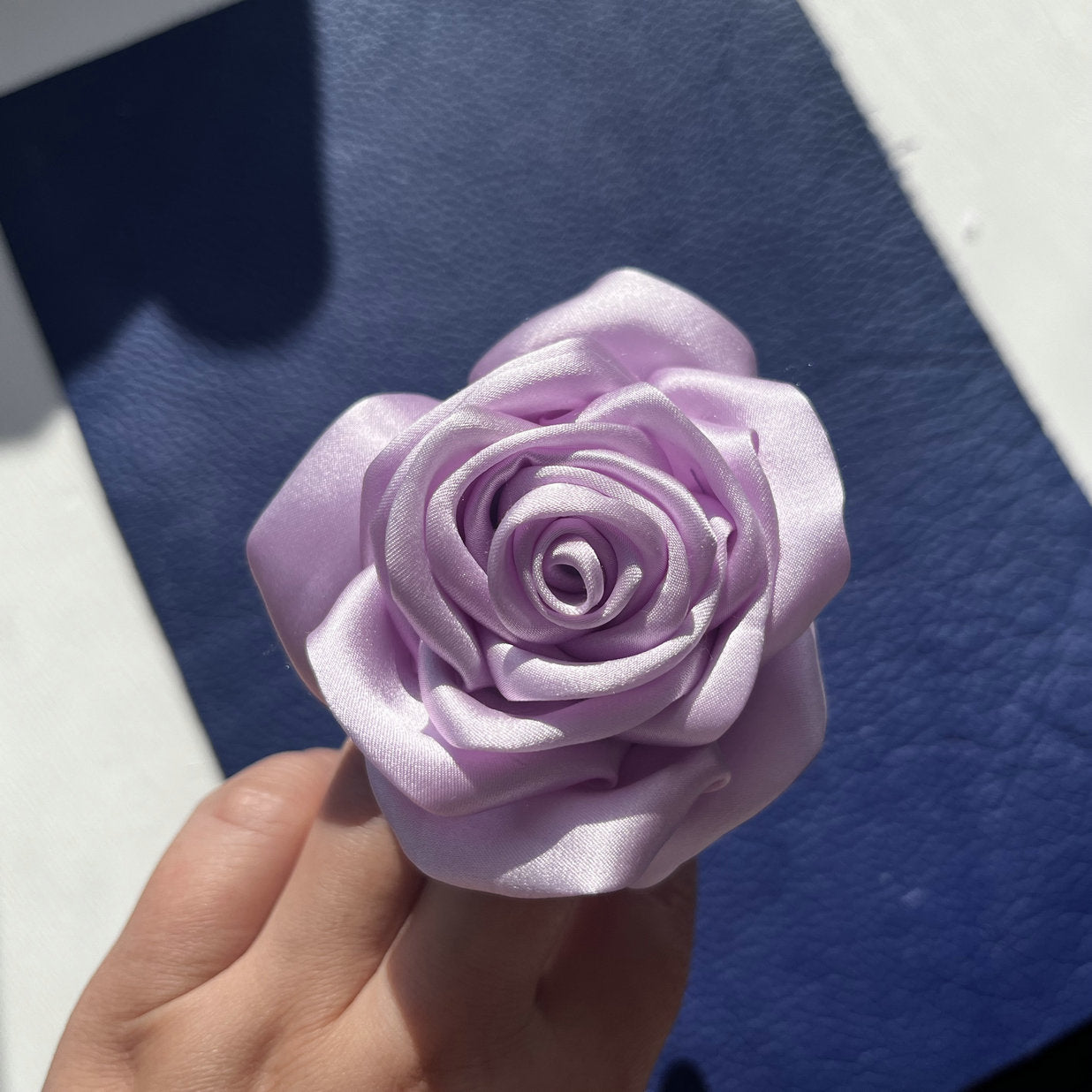 Silk Rose Scrunchie