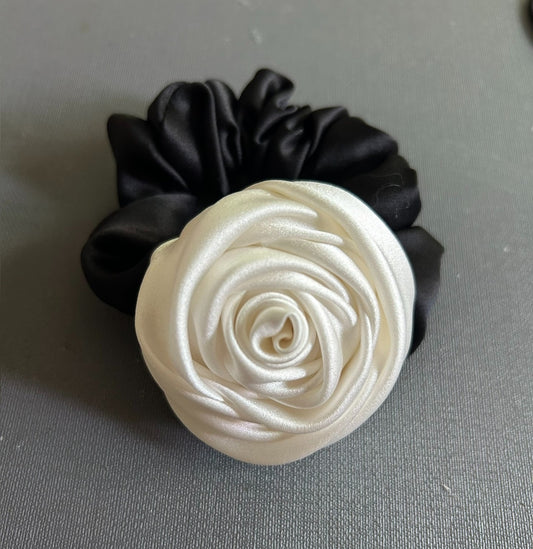 Silk Rose Scrunchie/ Pin/ Choker