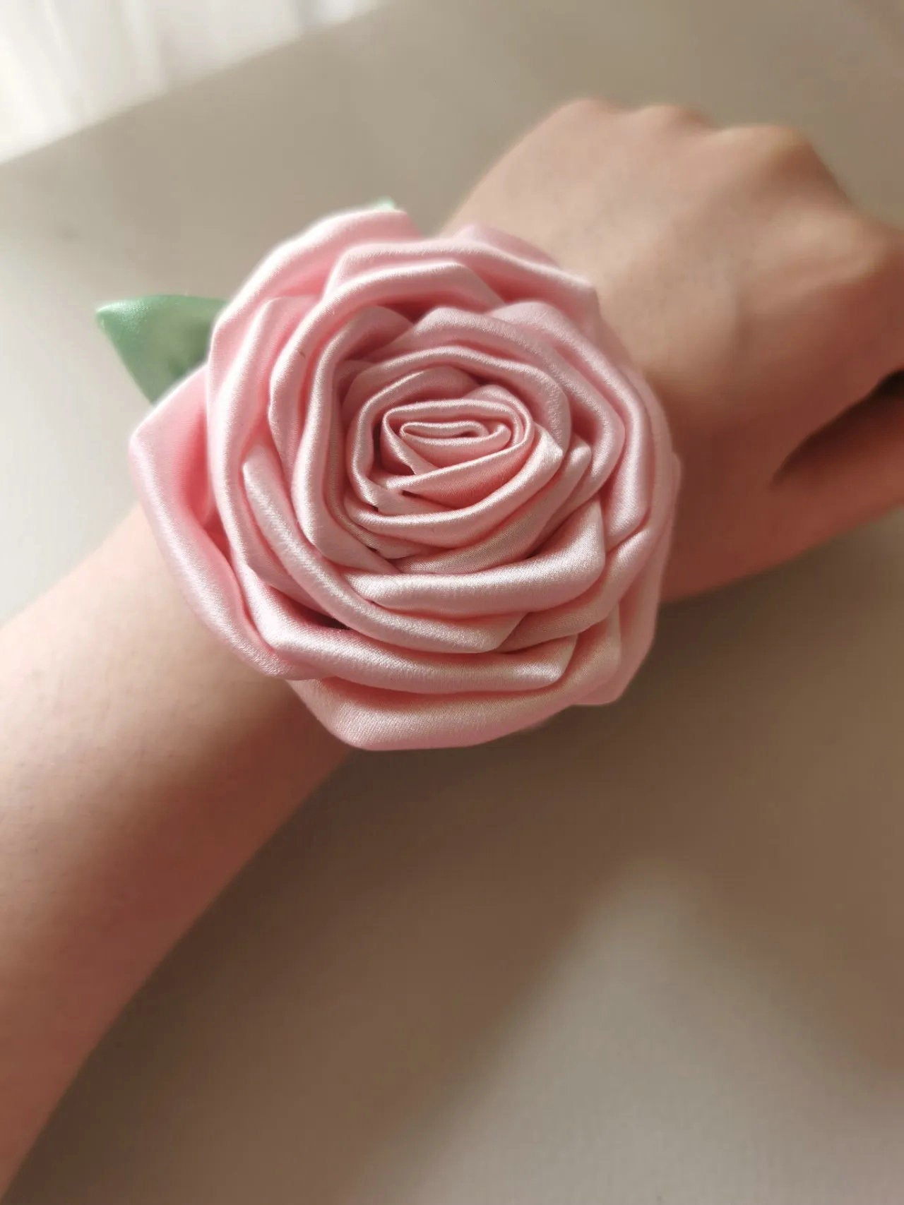 Silk Rose Scrunchie