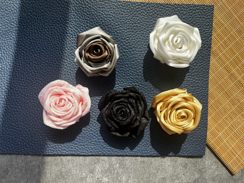 Silk Rose Scrunchie