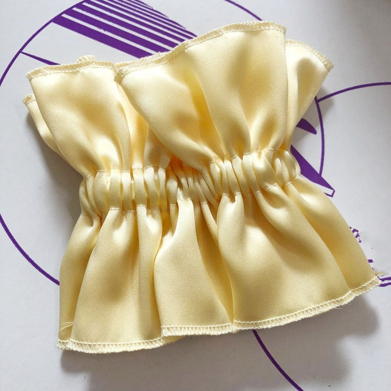 100% Silk Ruffled Scrunchie