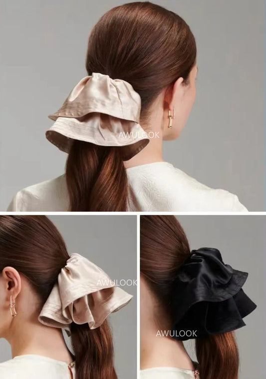 100% Silk Skirt Hem Scrunchy