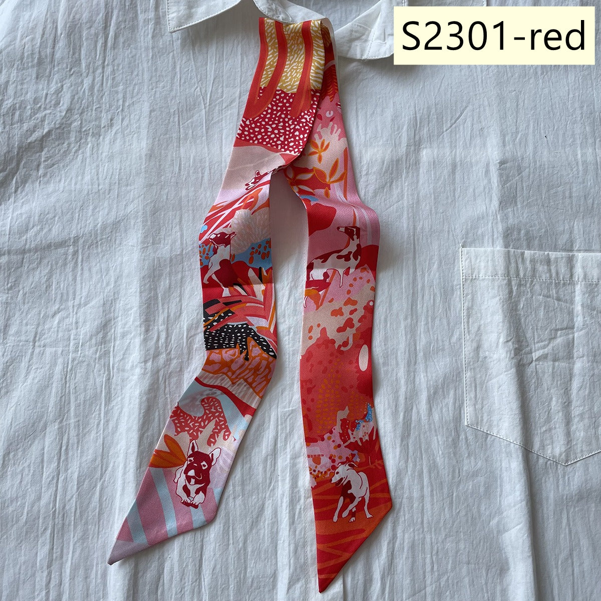 Silk Twilly，86cm× 5cm, S2301