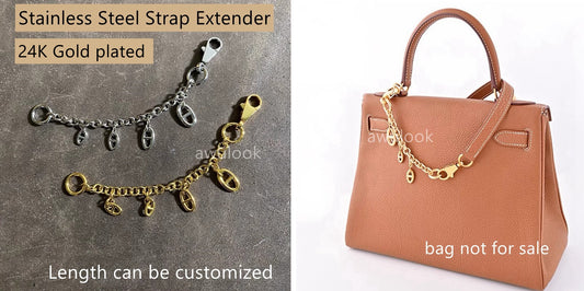 24K Gold Plated Stainless Steel Chain Extender/Strap Extender