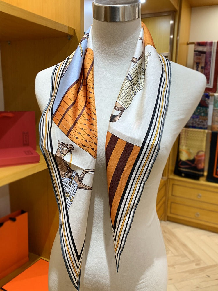 Triangle Silk Scarf, 100% Twill Silk