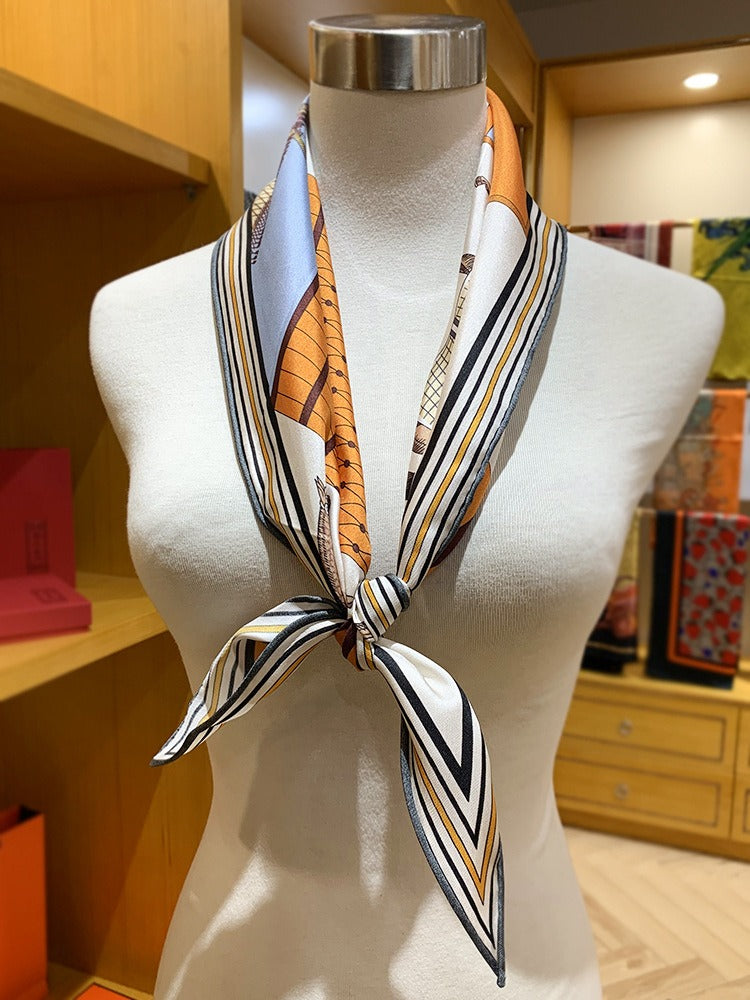 Triangle Silk Scarf, 100% Twill Silk