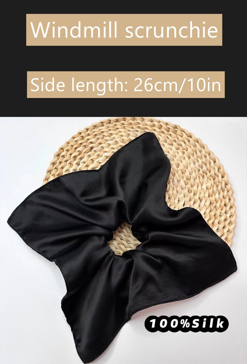 Windmill Silk Scrunchie