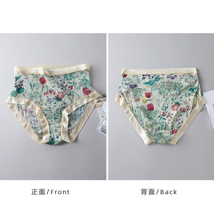 Culotte en soie tricotée pour femme, taille moyenne